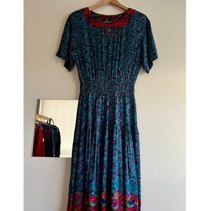 Carole Little Vintage Maxi Dress Size 4
